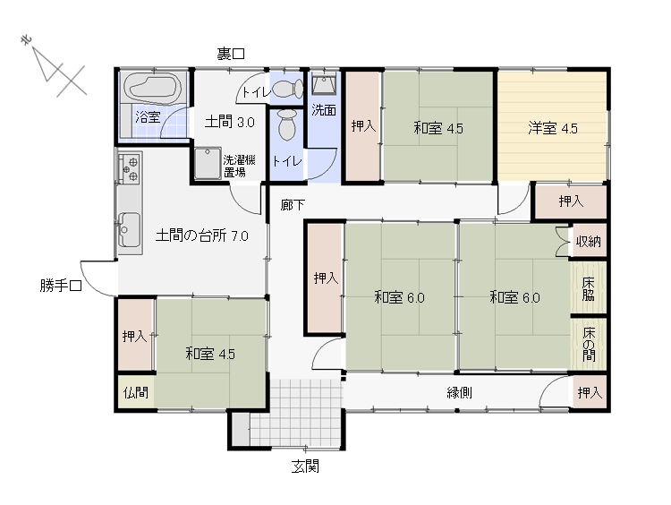 間取り図5DK 間取り図5DK